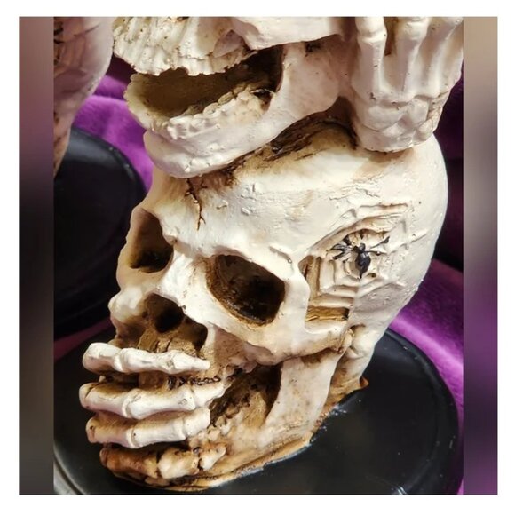 Christian Siriano See No Evil, Speak No Evil, Hear No Evil Skull Candle Holders - Picture 3 of 4